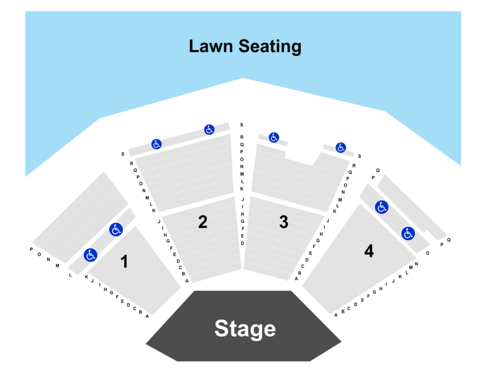 gerald r. ford amphitheater seating chart